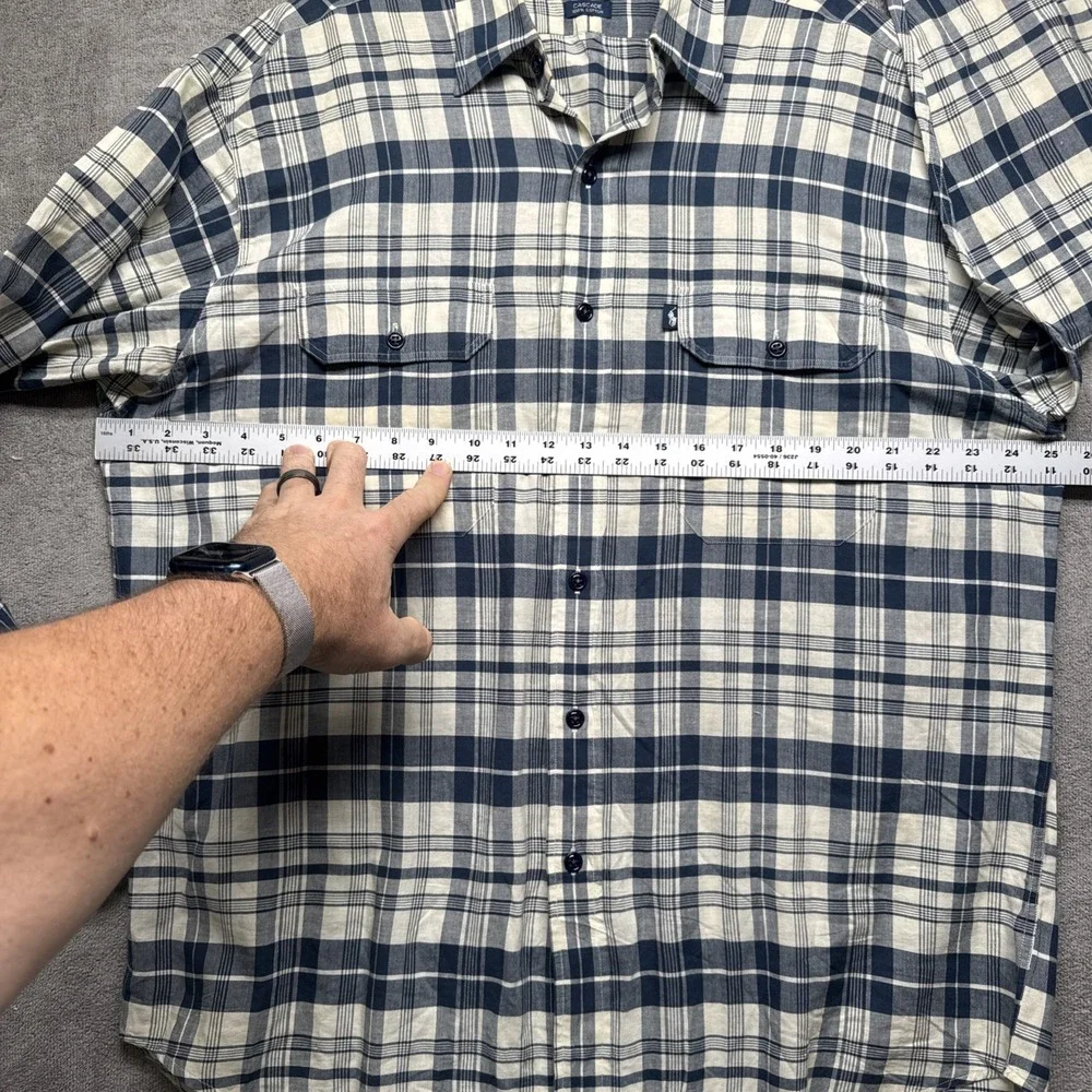 Polo Ralph Lauren Cascade Plaid Cotton Button Down‎ Shirt Men's Large Heritage - Picture 5 of 7